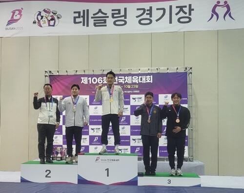 평택시청 레슬링팀, 전국체전서 금 2·동 1 획득하며 쾌거